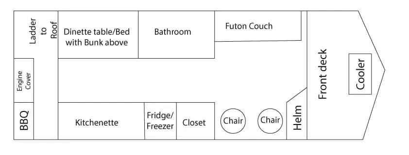 32' Seahawk Floor Plan