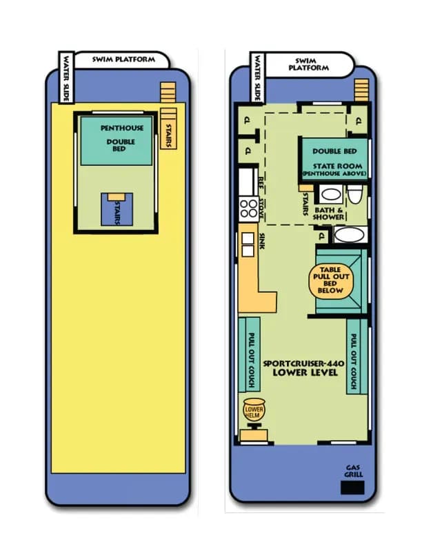 42' ThreeBuoys Floor Plan